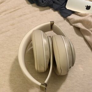 Premium Over-Ear Headphones - Beige